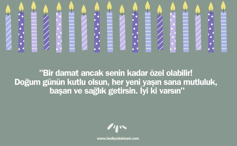 damada doğum günü mesajı