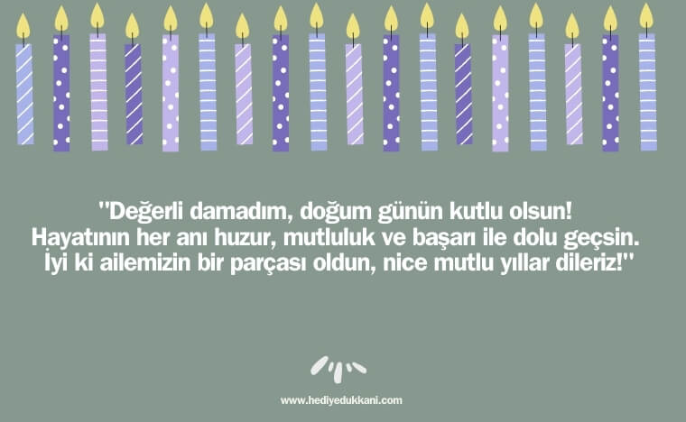 damada doğum günü mesajı