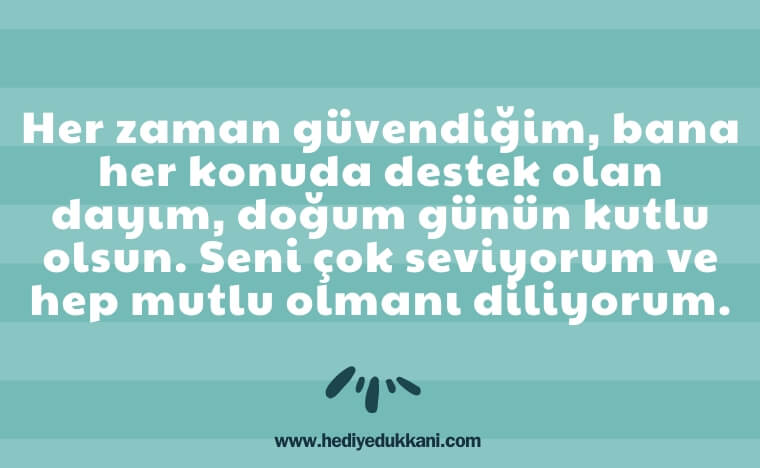 dayıya doğum günü mesajı