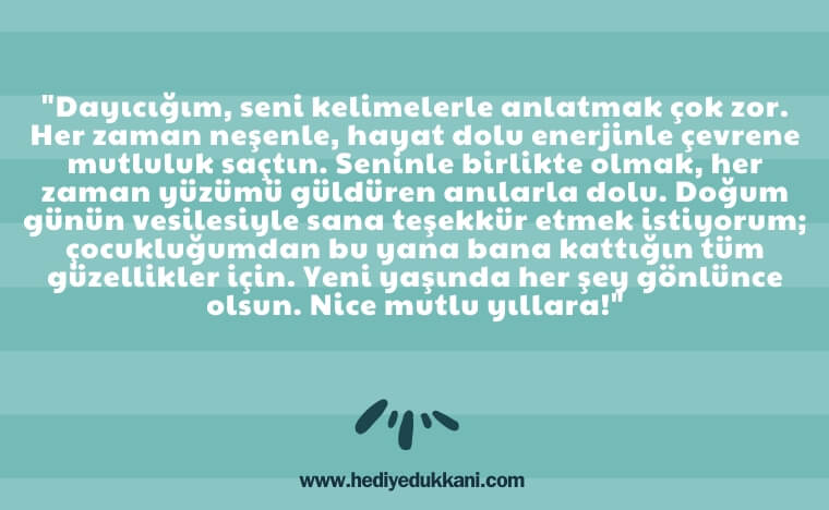 dayıya doğum günü mesajı