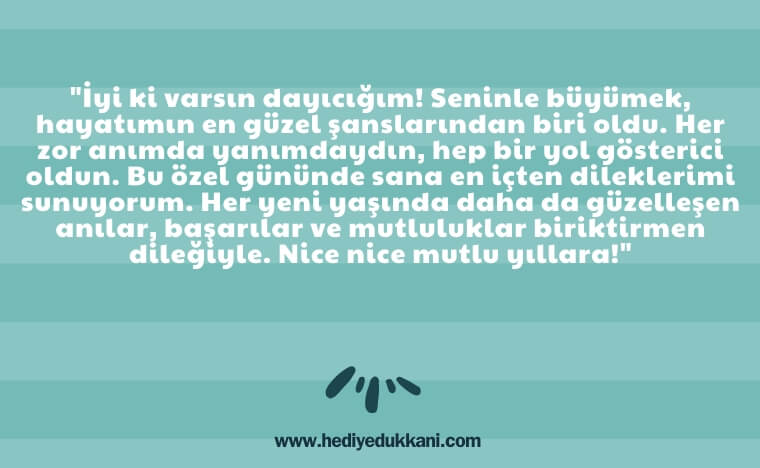 dayıya doğum günü mesajı
