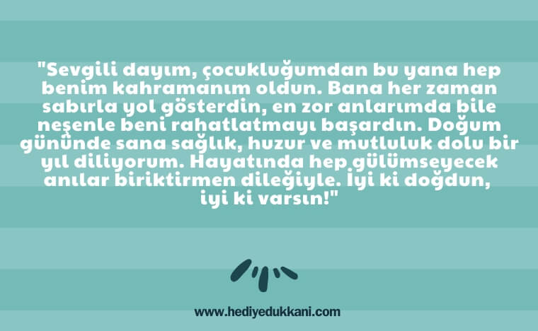 dayıya doğum günü mesajı