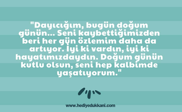 dayıya doğum günü mesajı