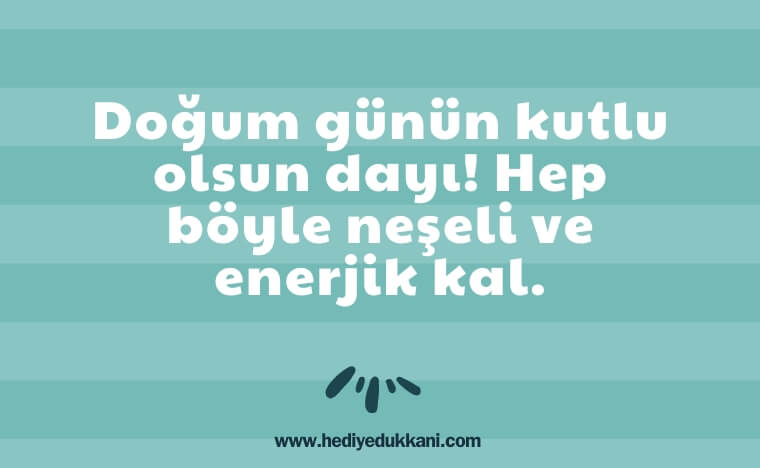 dayıya doğum günü mesajı