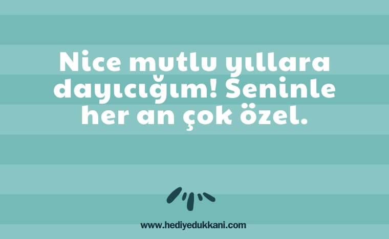 dayıya doğum günü mesajı