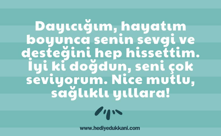 dayıya doğum günü mesajı