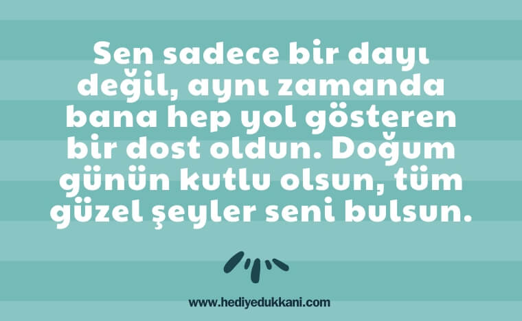 dayıya doğum günü mesajı