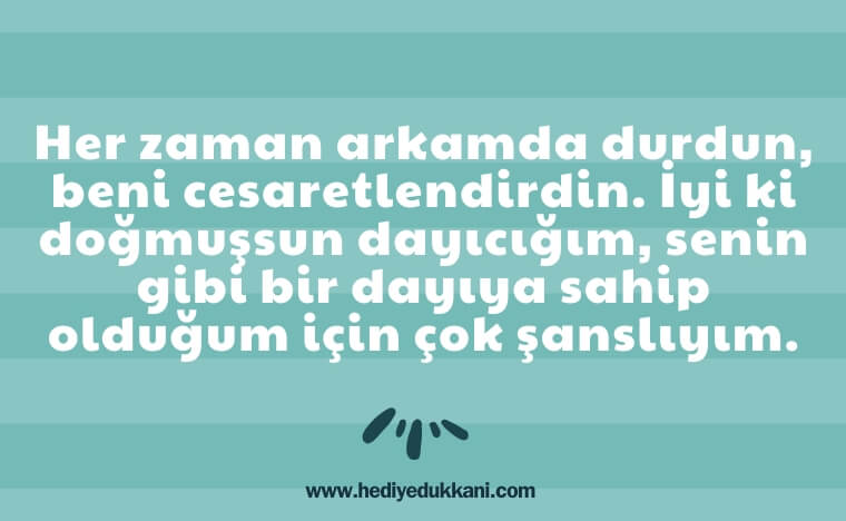 dayıya doğum günü mesajı