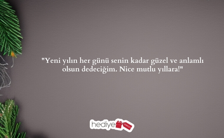 dedeye yılbaşı mesajı