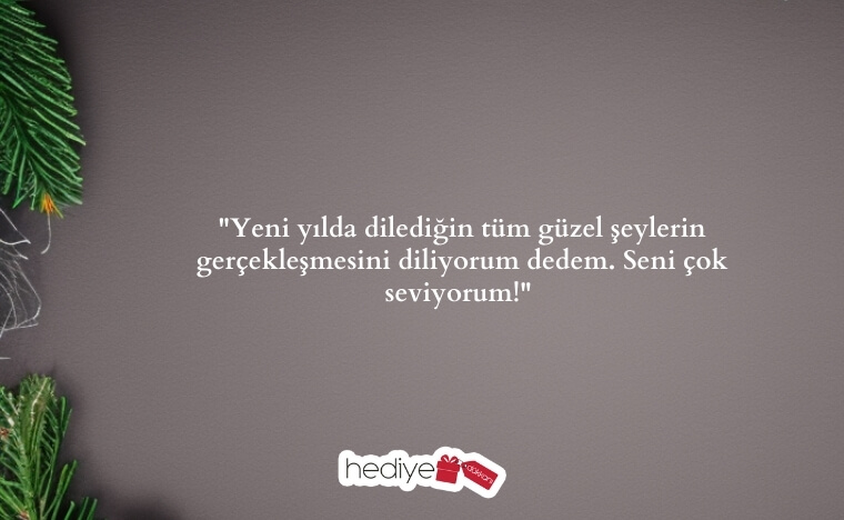 dedeye yılbaşı mesajı