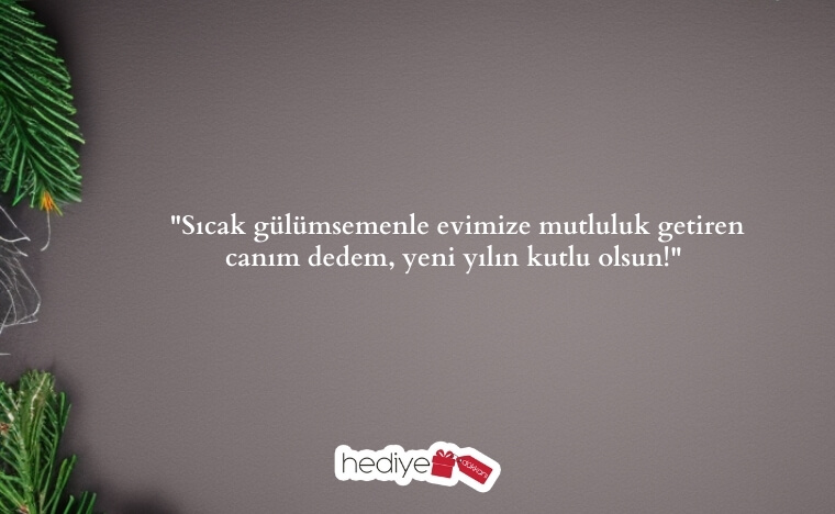dedeye yılbaşı mesajı