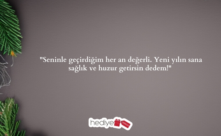 dedeye yılbaşı mesajı