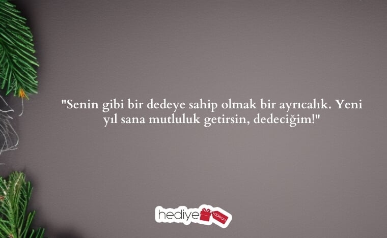 dedeye yılbaşı mesajı