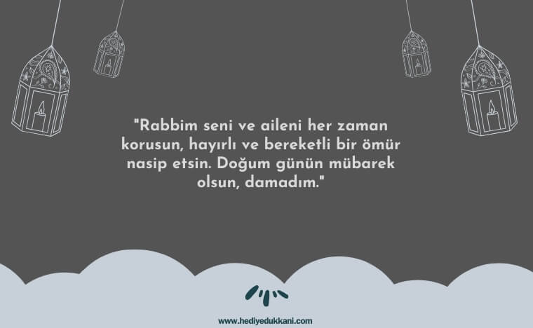 damada dini doğum günü mesajı