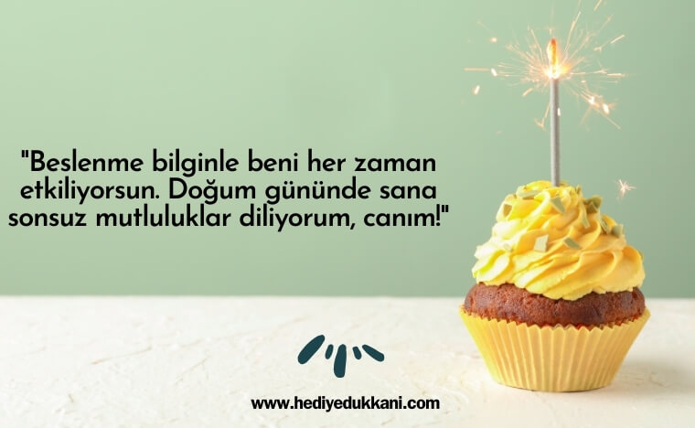 diyetisyene doğum günü mesajı