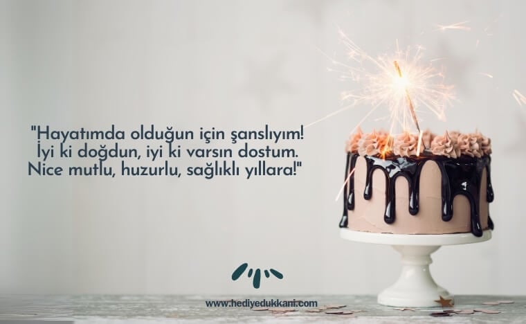 dosta doğum günü mesajı