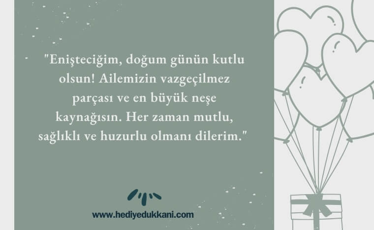 enişteye doğum günü mesajı