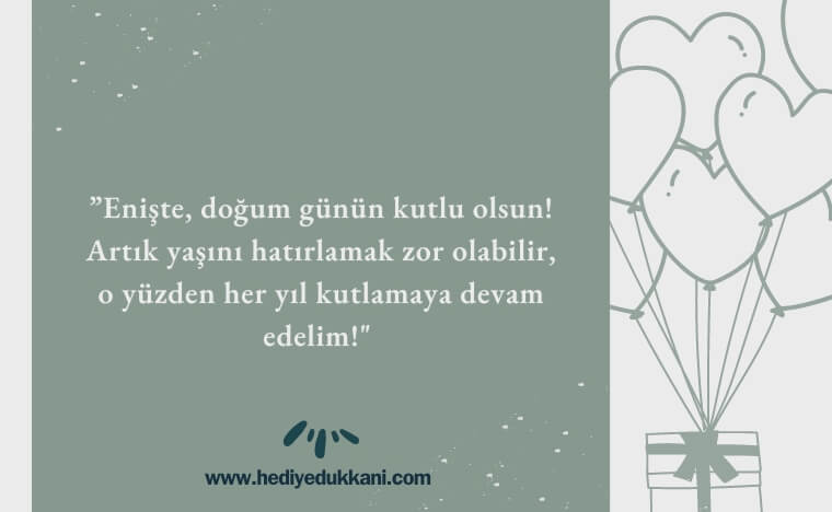 enişteye doğum günü mesajı