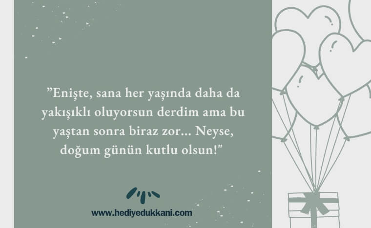 enişteye doğum günü mesajı