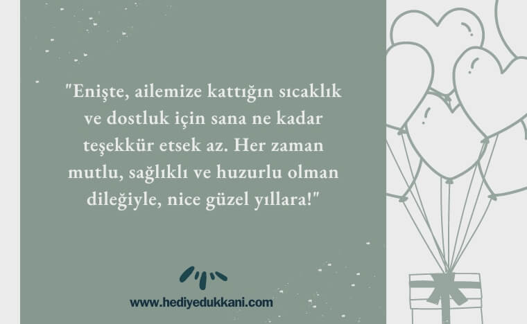 enişteye doğum günü mesajı