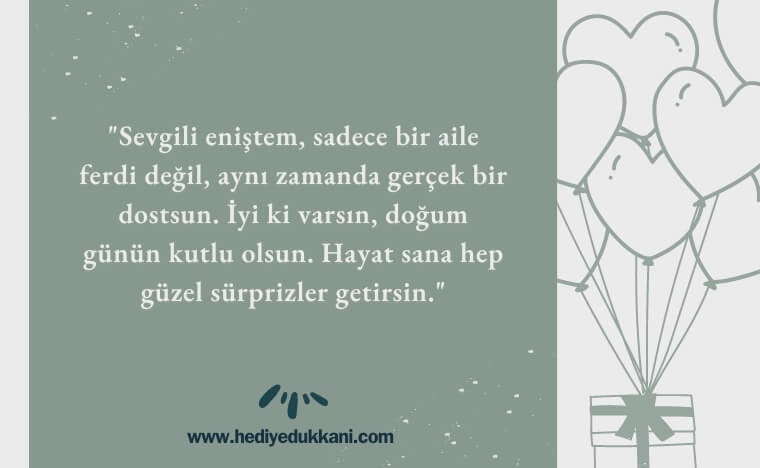 enişteye doğum günü mesajı