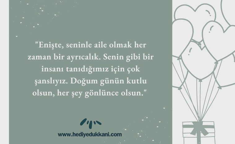 enişteye doğum günü mesajı