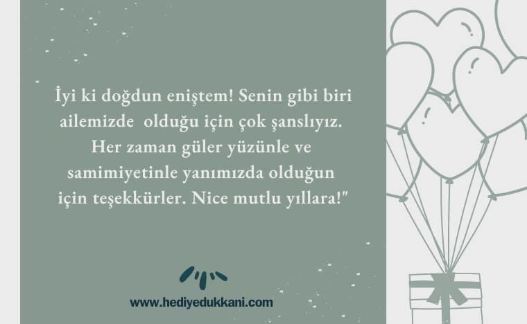 enişteye doğum günü mesajı