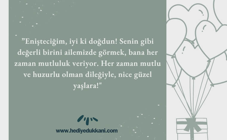 enişteye doğum günü mesajı