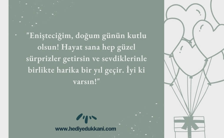 enişteye doğum günü mesajı