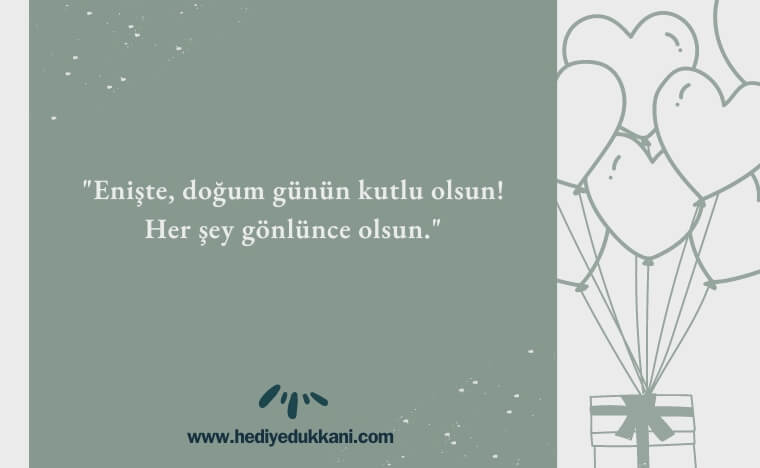 enişteye doğum günü mesajı