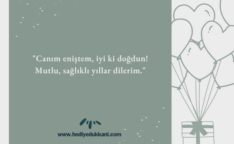 enişteye doğum günü mesajı