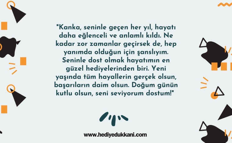 erkek kankaya doğum günü mesajı