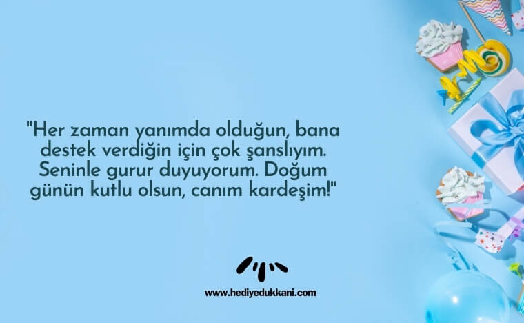 erkek kardeşe doğum günü mesajı