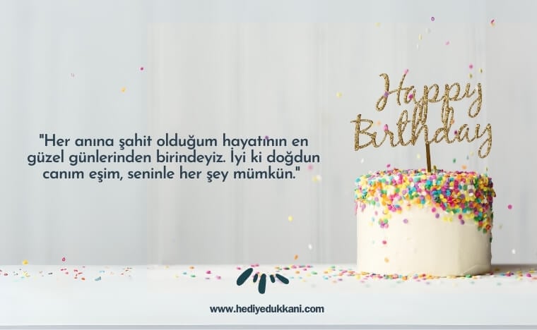 eşe doğum günü mesajı