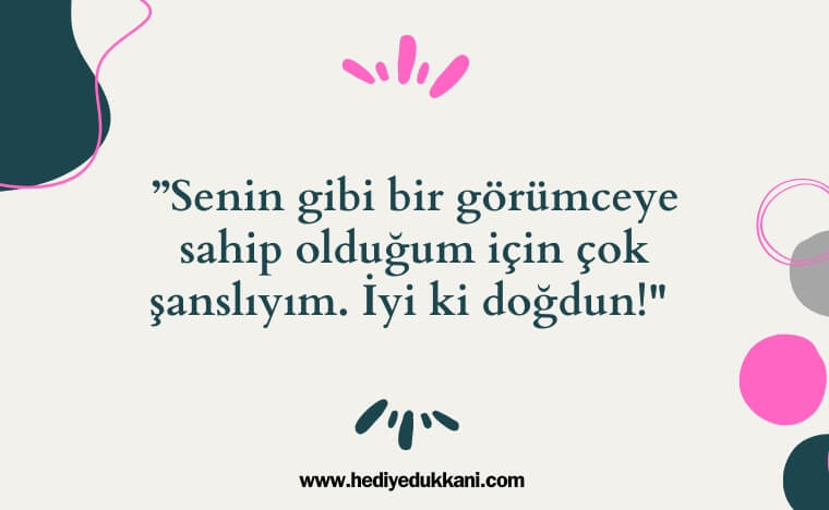 görümceye doğum günü mesajı