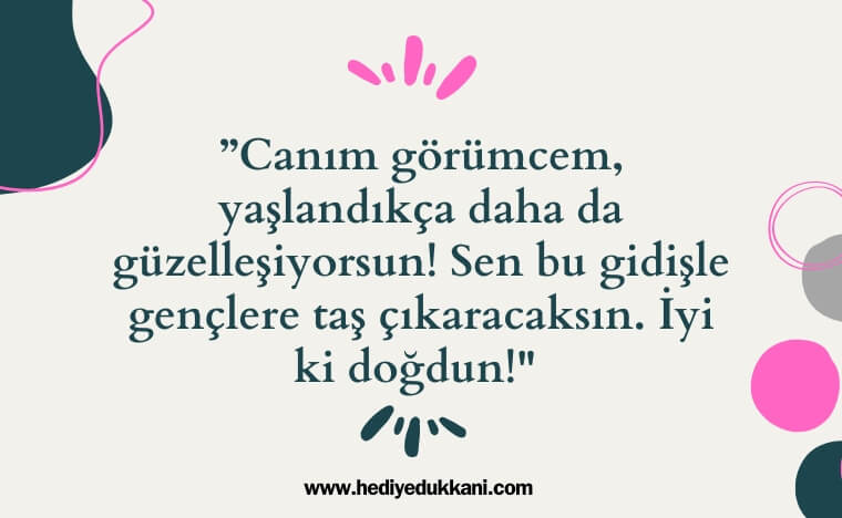 görümceye doğum günü mesajı
