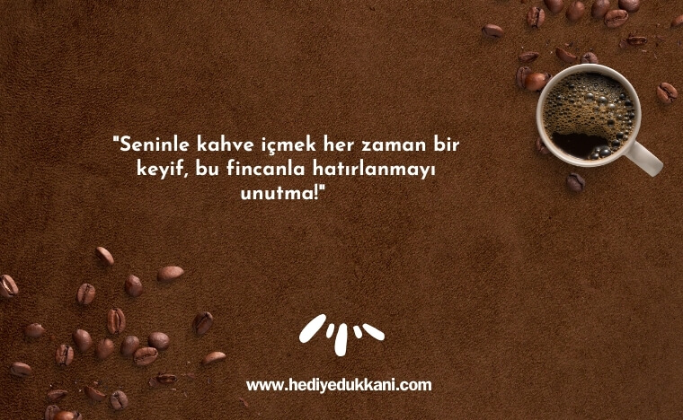 kahve fincanı hediye notu
