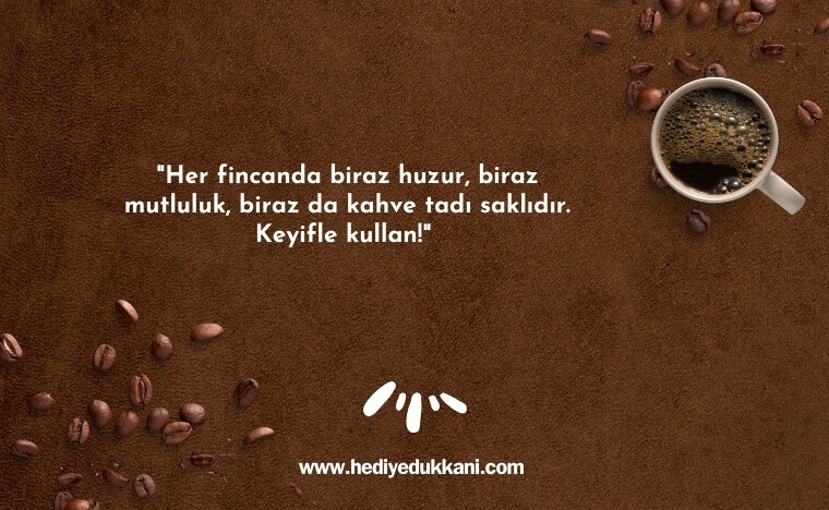 kahve fincanı hediye notu