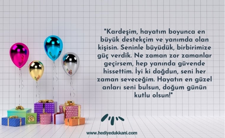kardeşe doğum günü mesajı