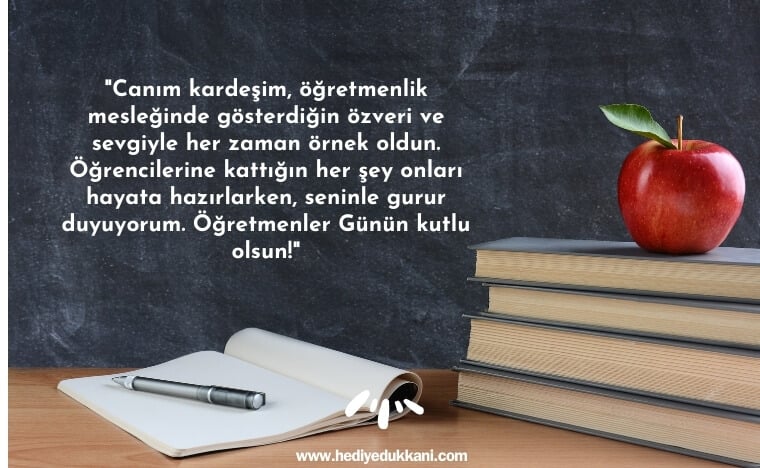kardeşe öğretmenler günü mesajı