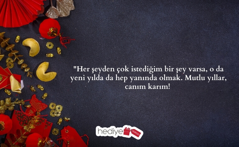 karıma yılbaşı mesajı