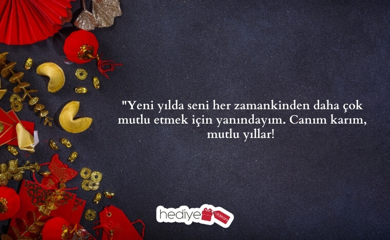 karıma yılbaşı mesajı