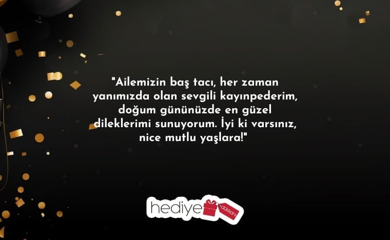kayınpedere doğum günü mesajı