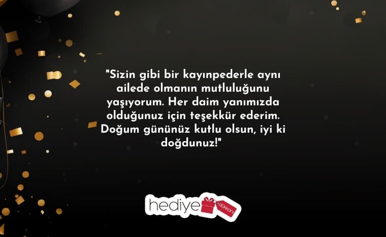 kayınpedere doğum günü mesajı