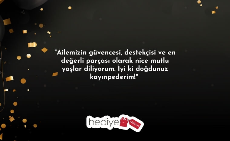 kayınpedere doğum günü mesajı