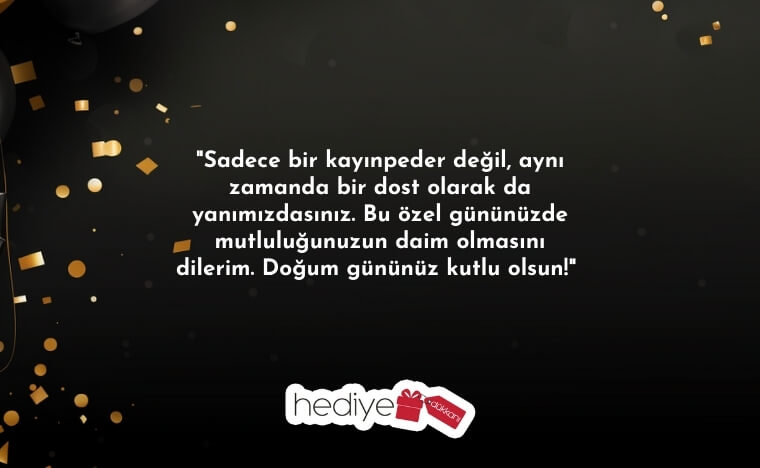 kayınpedere doğum günü mesajı