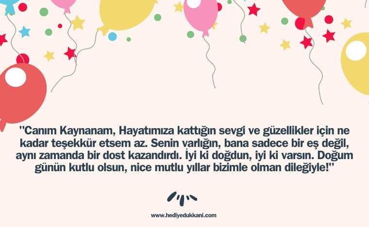 kaynanaya doğum günü mesajı