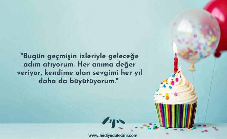 kendime doğum günü mesajı
