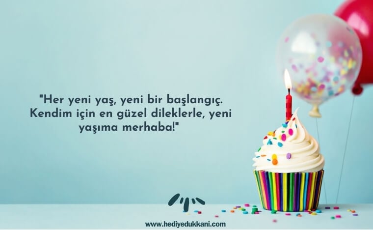 kendime doğum günü mesajı