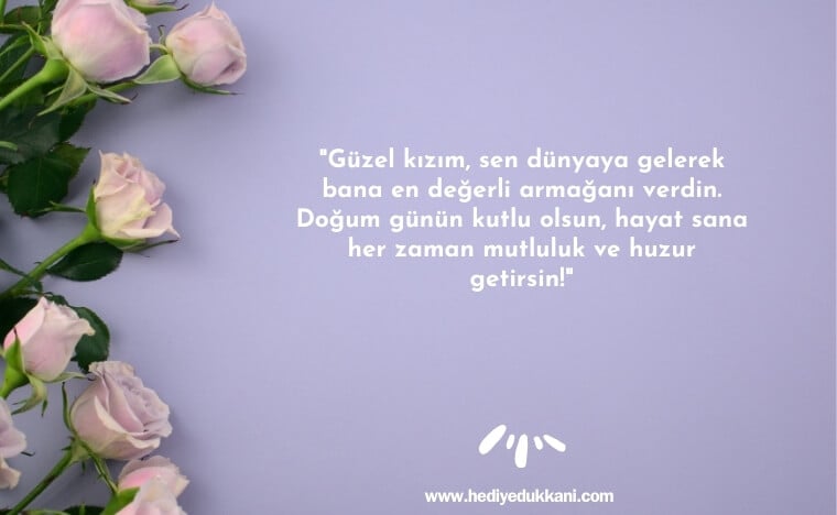 kızıma doğum günü mesajı
